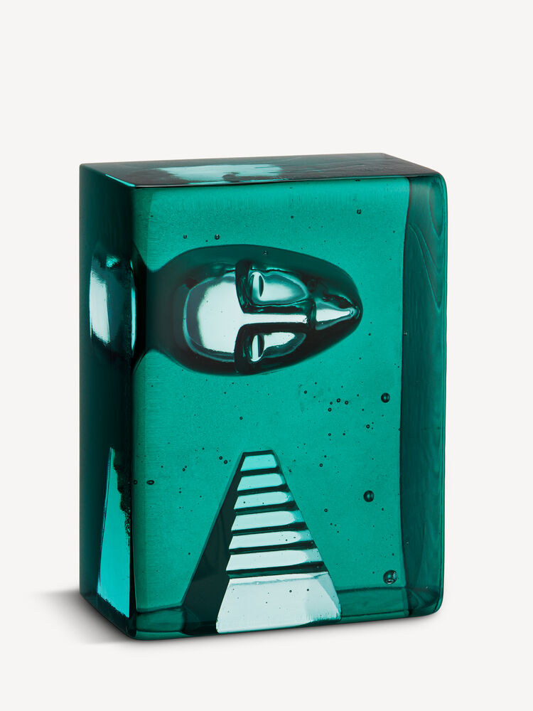 KOSTA BODA Petrol skulptur